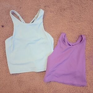 Light blue and Purple Tank Tops